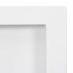 vidaXL Duschnische mit 2 Fächern Hochglanz-Weiß 41x69x9 cm