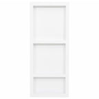 vidaXL Duschnische mit 3 Fächern Hochglanz-Weiß 41x99x9 cm