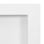 vidaXL Duschnische mit 3 Fächern Hochglanz-Weiß 41x99x9 cm