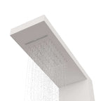 vidaXL Duschpaneel-System Aluminium Weiß