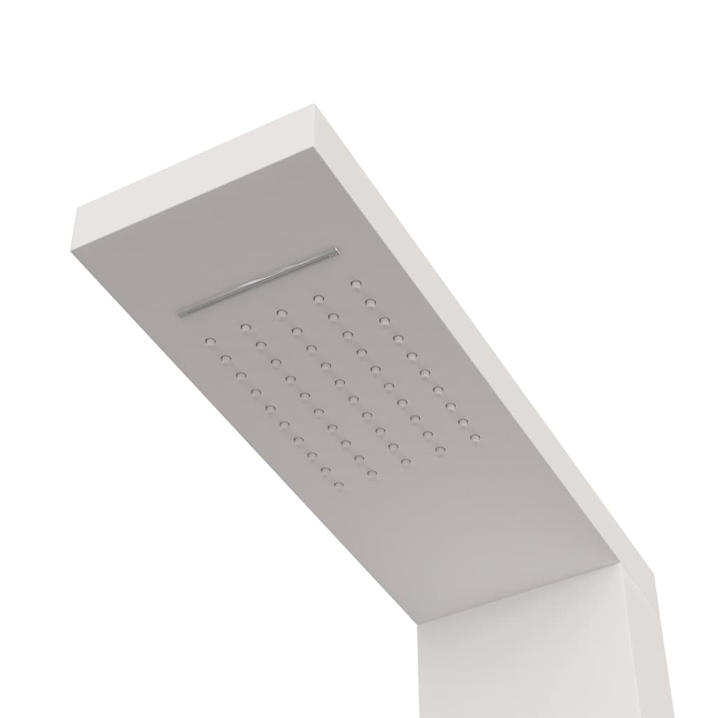 vidaXL Duschpaneel-System Aluminium Weiß