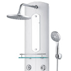 vidaXL Duschpaneel 25x43x110 cm Silber