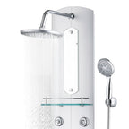 vidaXL Duschpaneel 25x43x110 cm Silber