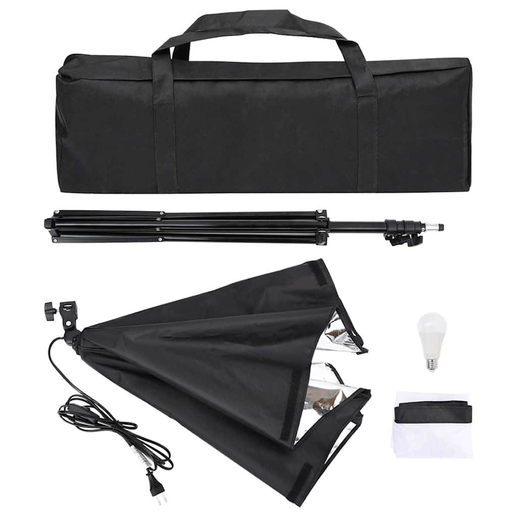vidaXL Fotostudio-Set mit Softbox und Hintergrund