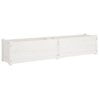 vidaXL Garten-Hochbeete 2 Stk. Weiß 150x31x31 cm Massivholz Kiefer