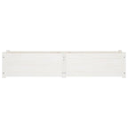 vidaXL Garten-Hochbeete 2 Stk. Weiß 150x31x31 cm Massivholz Kiefer