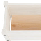 vidaXL Garten-Hochbeete 2 Stk. Weiß 150x31x31 cm Massivholz Kiefer