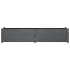 vidaXL Garten-Hochbeet Grau 150x31x31 cm Massivholz Kiefer