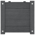 vidaXL Garten-Hochbeet Grau 150x31x31 cm Massivholz Kiefer