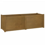 vidaXL Pflanzkübel Honigbraun 150x50x50 cm Massivholz Kiefer