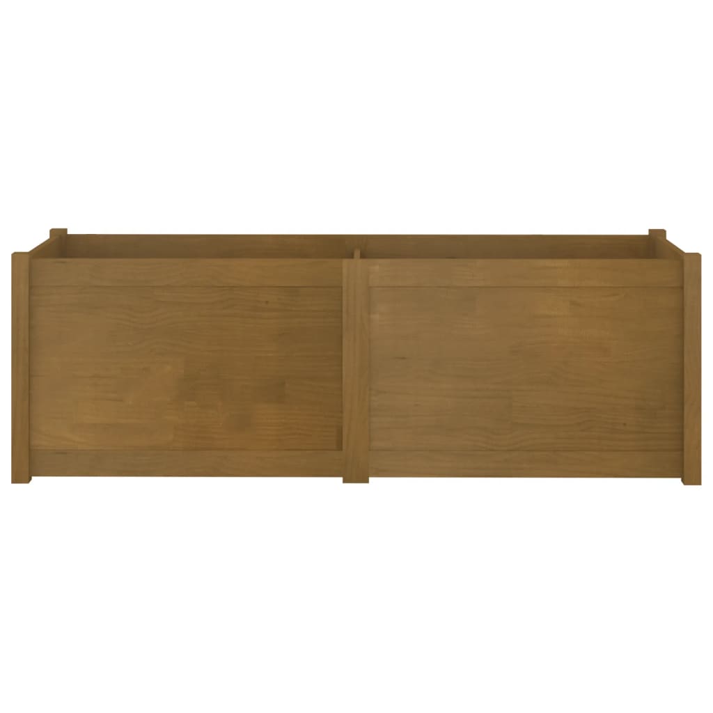 vidaXL Pflanzkübel Honigbraun 150x50x50 cm Massivholz Kiefer