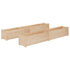vidaXL Pflanzkübel 2 Stk. 200x31x31 cm Massivholz Kiefer