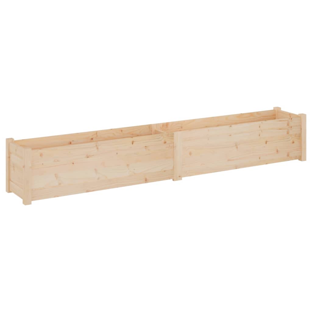 vidaXL Pflanzkübel 2 Stk. 200x31x31 cm Massivholz Kiefer