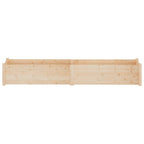 vidaXL Pflanzkübel 2 Stk. 200x31x31 cm Massivholz Kiefer
