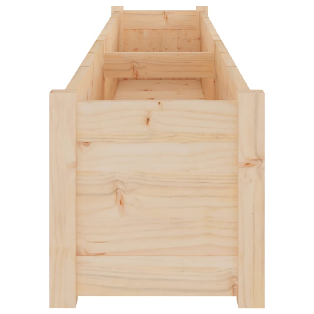 vidaXL Pflanzkübel 2 Stk. 200x31x31 cm Massivholz Kiefer