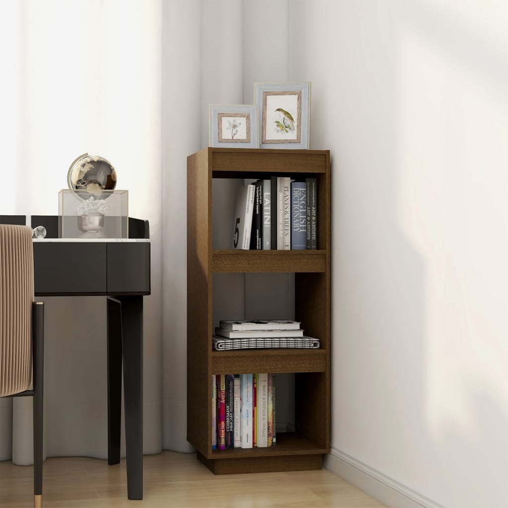 vidaXL Bücherregal/Raumteiler Honigbraun 40x35x103 Massivholz Kiefer
