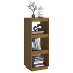 vidaXL Bücherregal/Raumteiler Honigbraun 40x35x103 Massivholz Kiefer