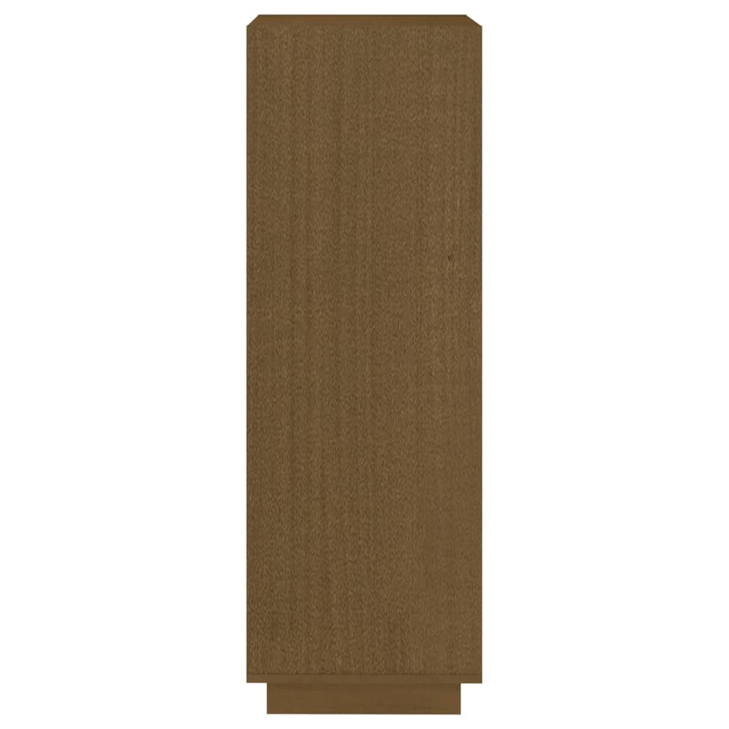 vidaXL Bücherregal/Raumteiler Honigbraun 40x35x103 Massivholz Kiefer