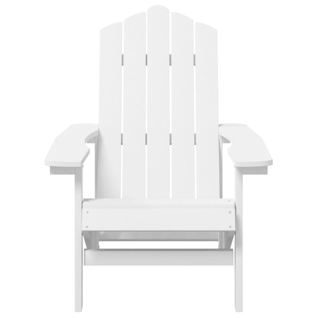 vidaXL Adirondack-Gartenstuhl HDPE Weiß