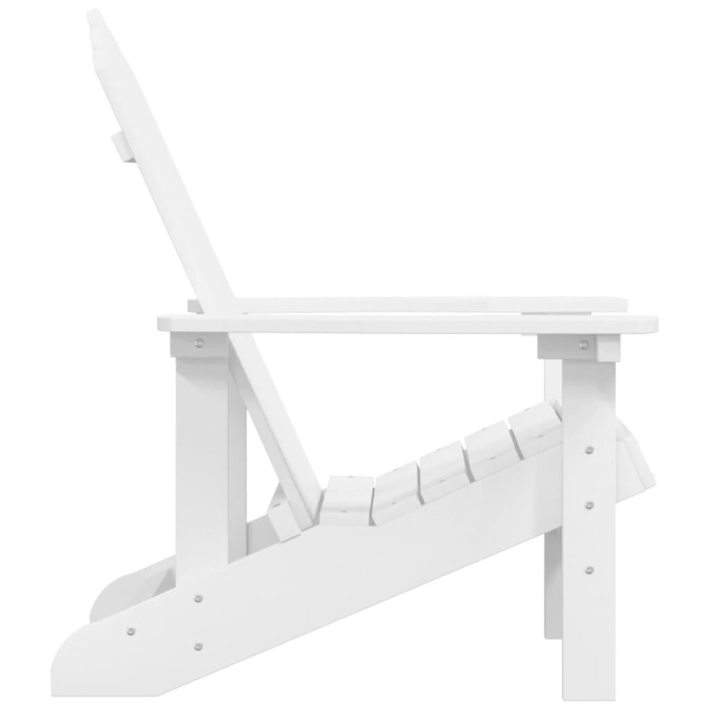 vidaXL Adirondack-Gartenstuhl HDPE Weiß