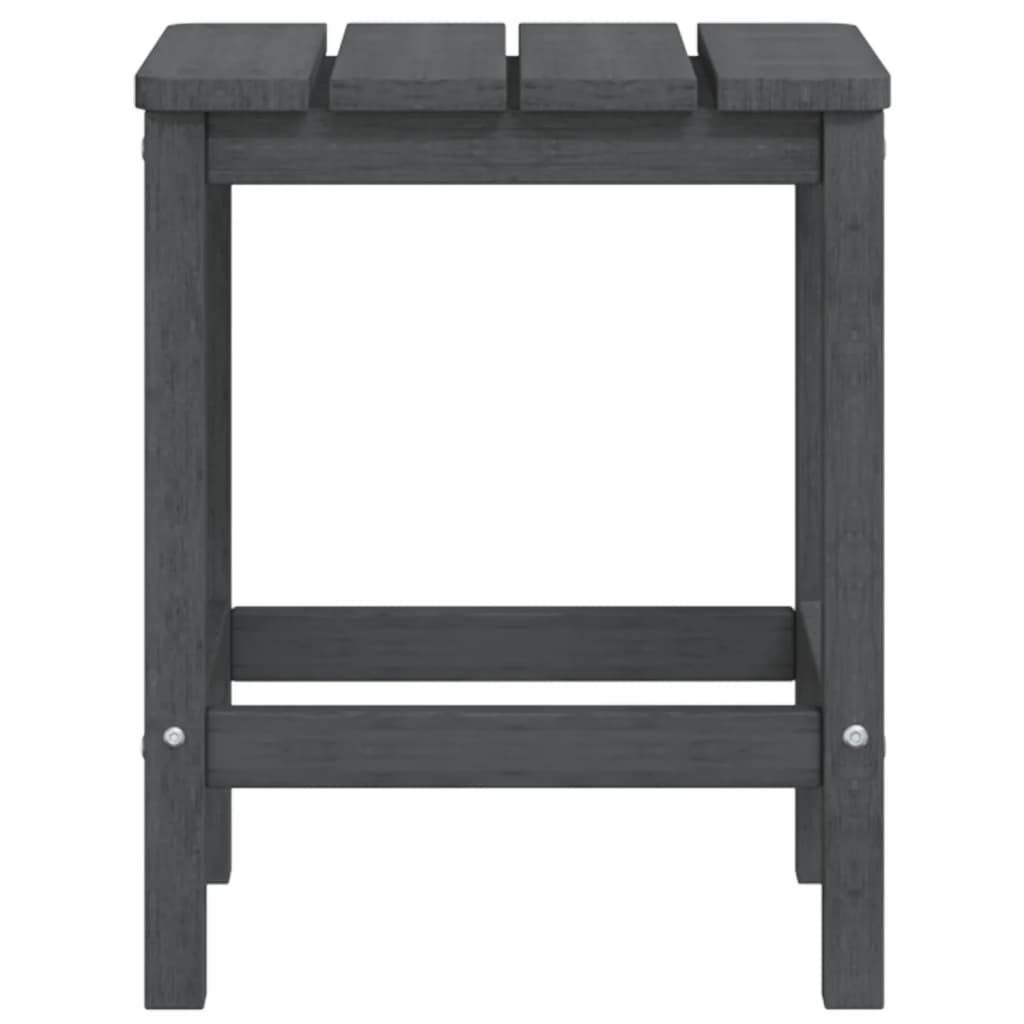 vidaXL Garten Adirondack-Tisch Anthrazit 38x38x46 cm HDPE