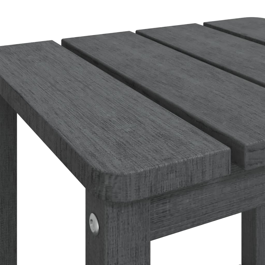 vidaXL Garten Adirondack-Tisch Anthrazit 38x38x46 cm HDPE