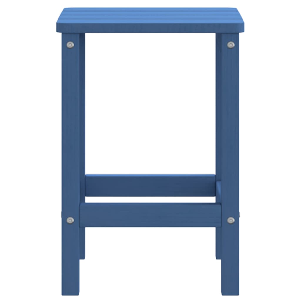 vidaXL Adirondack-Gartentisch Meeresblau 38x38x46 cm HDPE