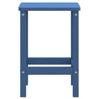 vidaXL Adirondack-Gartentisch Meeresblau 38x38x46 cm HDPE