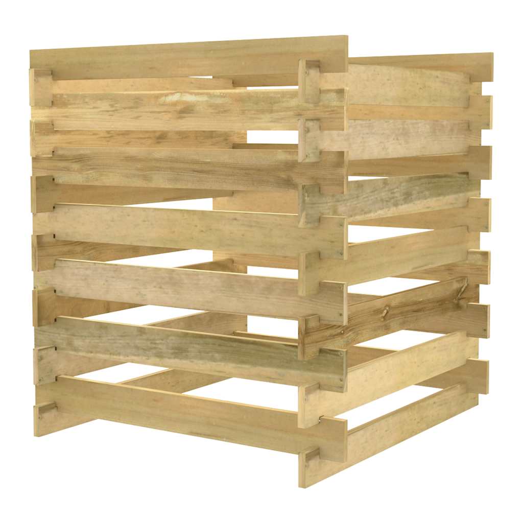 vidaXL  Lattenrost-Komposter 90x90x90 cm Imprägniertes Kiefernholz