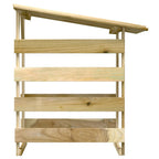 vidaXL Pergola mit Dach 100x90x100 cm Imprägniertes Kiefernholz