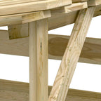 vidaXL Pergola mit Dach 100x90x100 cm Imprägniertes Kiefernholz
