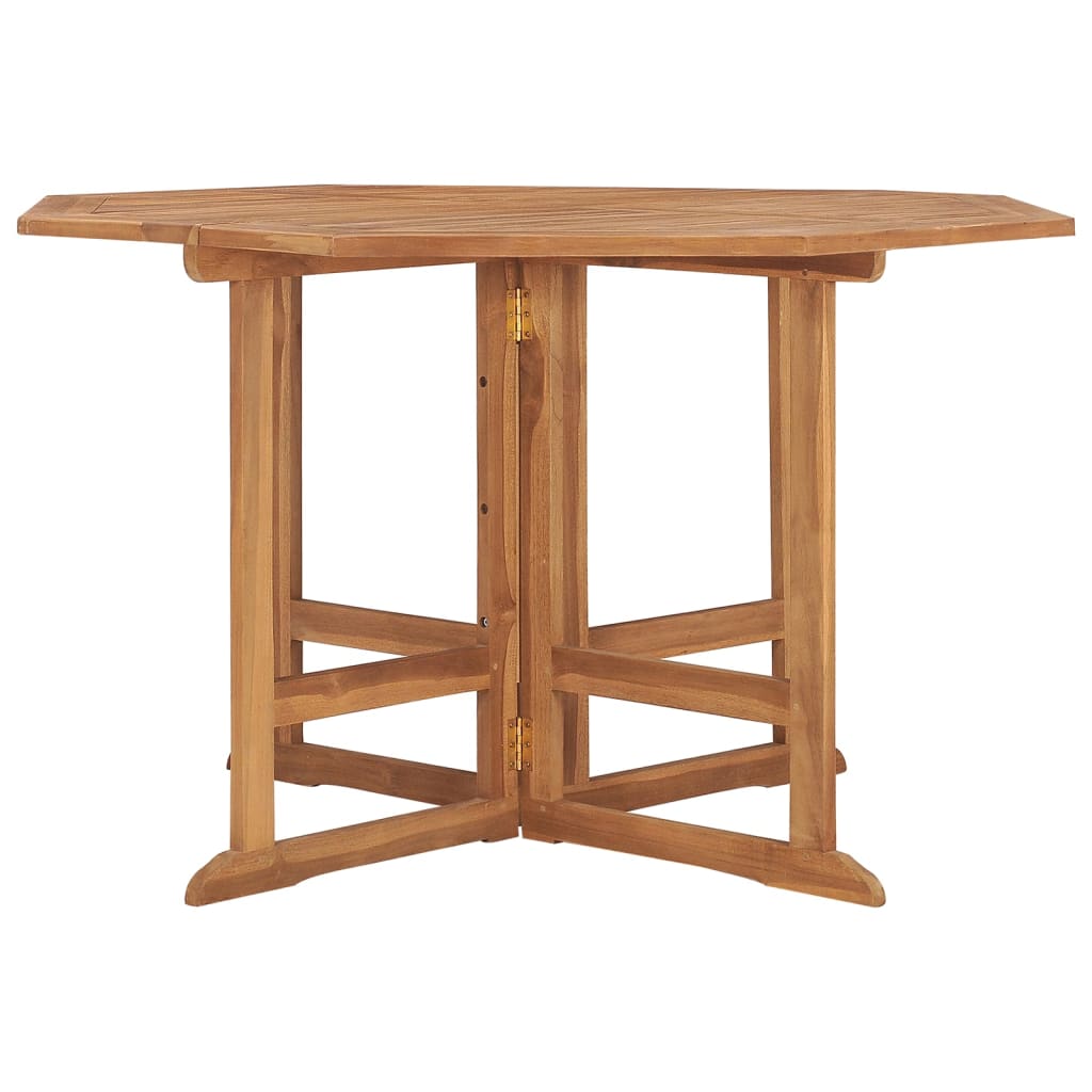 vidaXL Garten-Esstisch Klappbar 110x110x75 cm Massivholz Teak