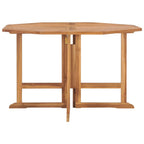 vidaXL Garten-Esstisch Klappbar 110x110x75 cm Massivholz Teak
