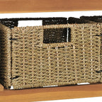 vidaXL Waschtisch mit 3 Körben Massivholz Teak 132x45x75cm