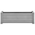 vidaXL Garten-Hochbeet PP Steingrau 100x43x35 cm