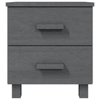 vidaXL Nachttisch HAMAR Dunkelgrau 40x35x44,5 cm Massivholz Kiefer