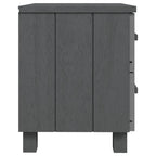 vidaXL Nachttisch HAMAR Dunkelgrau 40x35x44,5 cm Massivholz Kiefer