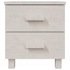 vidaXL Nachttische HAMAR 2 Stk. Weiß 40x35x44,5 cm Massivholz