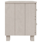 vidaXL Nachttische HAMAR 2 Stk. Weiß 40x35x44,5 cm Massivholz