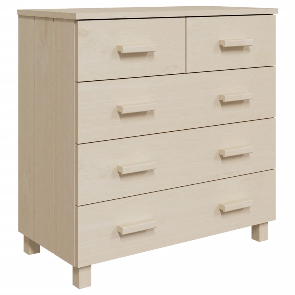 vidaXL Sideboard HAMAR Honigbraun 79x40x80 cm Massivholz Kiefer