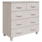vidaXL Sideboard HAMAR Weiß 79x40x80 cm Massivholz Kiefer