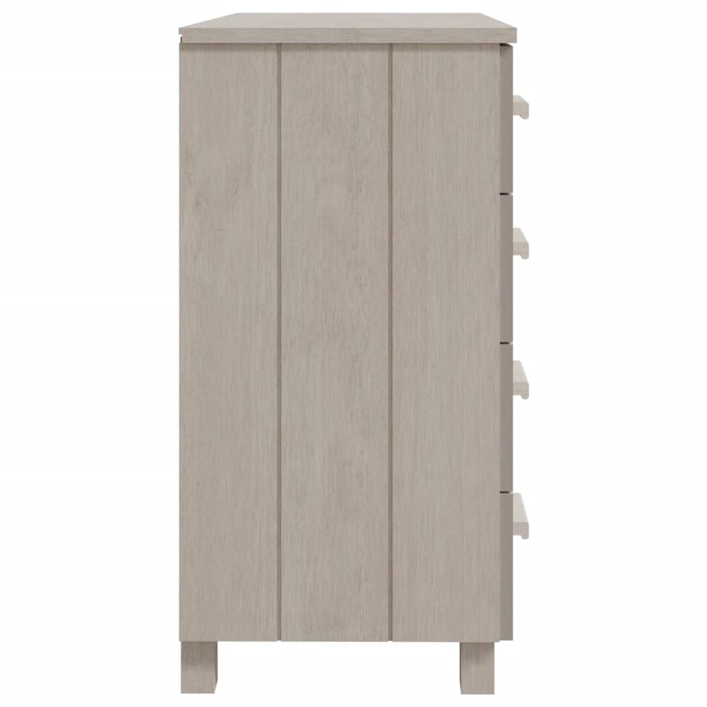 vidaXL Sideboard HAMAR Weiß 79x40x80 cm Massivholz Kiefer