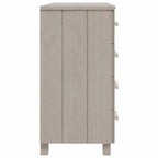 vidaXL Sideboard HAMAR Weiß 79x40x80 cm Massivholz Kiefer