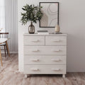 vidaXL Sideboard HAMAR Weiß 79x40x80 cm Massivholz Kiefer
