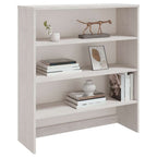vidaXL Highboard-Oberteil HAMAR Weiß 90x30x100 cm Massivholz