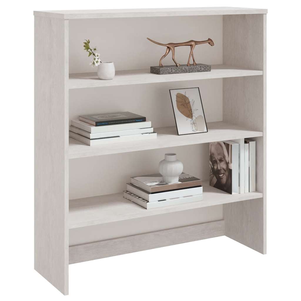 vidaXL Highboard-Oberteil HAMAR Weiß 90x30x100 cm Massivholz