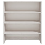 vidaXL Highboard-Oberteil HAMAR Weiß 90x30x100 cm Massivholz