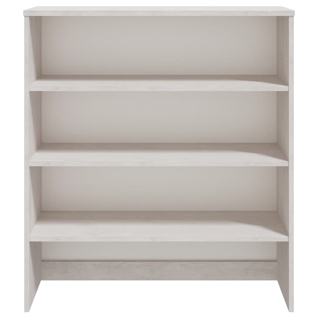 vidaXL Highboard-Oberteil HAMAR Weiß 90x30x100 cm Massivholz