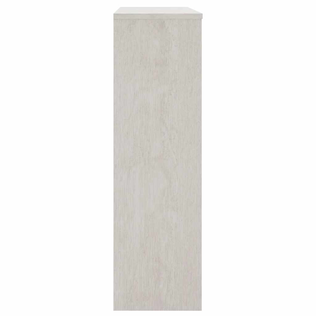 vidaXL Highboard-Oberteil HAMAR Weiß 90x30x100 cm Massivholz