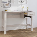 vidaXL Schreibtisch HAMAR Weiß 110x40x75 cm Massivholz Kiefer
